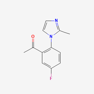 1-(5-Fluoro-2-(2-methyl-1h-imidazol-1-yl)phenyl)ethan-1-one