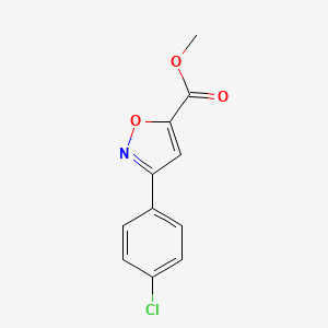 molecular formula C11H8ClNO3 B1363268 Methyl 3-(4-chlorophenyl)-1,2-oxazole-5-carboxylate CAS No. 207564-82-7