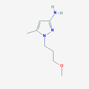 molecular formula C8H15N3O B13632691 1-(3-methoxypropyl)-5-methyl-1H-pyrazol-3-amine 