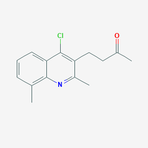 molecular formula C15H16ClNO B1363271 4-(4-Chloro-2,8-dimethylquinolin-3-yl)butan-2-one CAS No. 309721-18-4