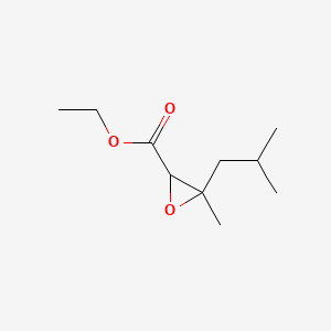 molecular formula C10H18O3 B13632712 Ethyl cis-3-methyl-3-isobutyloxirane-2-carboxylate CAS No. 24222-12-6