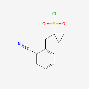 1-(2-Cyanobenzyl)cyclopropane-1-sulfonyl chloride