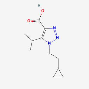 1-(2-Cyclopropylethyl)-5-isopropyl-1h-1,2,3-triazole-4-carboxylic acid