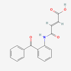 molecular formula C17H13NO4 B1363274 (E)-4-(2-benzoylanilino)-4-oxobut-2-enoic acid 