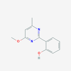 molecular formula C12H12N2O2 B1363277 2-(4-甲氧基-6-甲基嘧啶-2-基)苯酚 CAS No. 331852-93-8