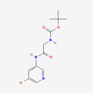 tert-butylN-{[(5-bromopyridin-3-yl)carbamoyl]methyl}carbamate