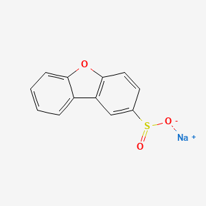 molecular formula C12H7NaO3S B13632779 Sodium dibenzo[b,d]furan-2-sulfinate 