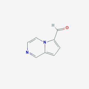B136328 Pyrrolo[1,2-a]pyrazine-6-carbaldehyde CAS No. 158945-90-5