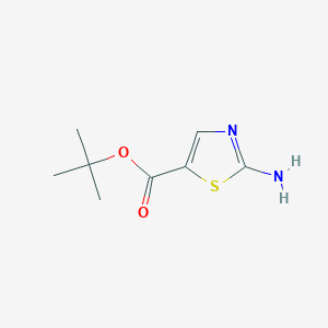 molecular formula C8H12N2O2S B13632802 tert-Butyl 2-aminothiazole-5-carboxylate 