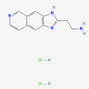 molecular formula C12H14Cl2N4 B13632831 2-(1H-Imidazo[4,5-g]isoquinolin-2-yl)ethan-1-amine dihydrochloride CAS No. 2731010-61-8