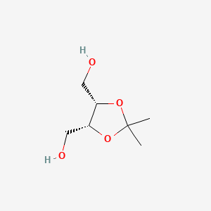 molecular formula C7H14O4 B1363285 [(4R,5S)-5-(羟甲基)-2,2-二甲基-1,3-二氧戊环-4-基]甲醇 CAS No. 55904-12-6