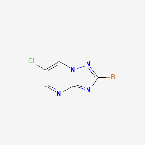 molecular formula C5H2BrClN4 B13632856 2-Bromo-6-chloro-[1,2,4]triazolo[1,5-a]pyrimidine 