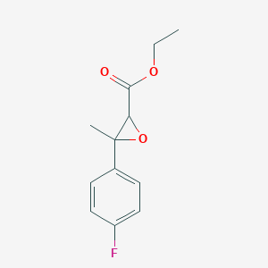 molecular formula C12H13FO3 B13632864 Ethyl 3-(4-fluorophenyl)-3-methyloxirane-2-carboxylate 