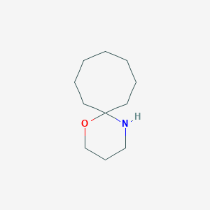 molecular formula C11H21NO B13632875 1-Oxa-5-azaspiro[5.7]tridecane CAS No. 17072-01-4