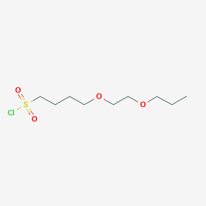 molecular formula C9H19ClO4S B13632880 4-(2-Propoxyethoxy)butane-1-sulfonyl chloride 