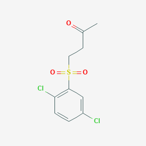 molecular formula C10H10Cl2O3S B1363290 4-[(2,5-二氯苯基)磺酰基]丁-2-酮 CAS No. 336195-37-0