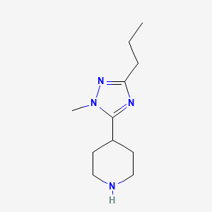 4-(1-Methyl-3-propyl-1h-1,2,4-triazol-5-yl)piperidine