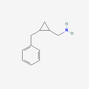 molecular formula C11H15N B13632935 (2-Benzylcyclopropyl)methanamine 