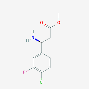 Methyl (S)-3-amino-3-(4-chloro-3-fluorophenyl)propanoate