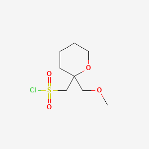 [2-(Methoxymethyl)oxan-2-yl]methanesulfonylchloride