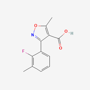 3-(2-Fluoro-3-methylphenyl)-5-methylisoxazole-4-carboxylic Acid