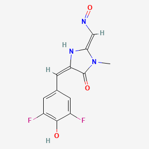 (2E,5E)-5-[(3,5-difluoro-4-hydroxyphenyl)methylidene]-3-methyl-2-(nitrosomethylidene)imidazolidin-4-one