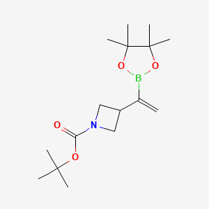 tert-butyl 3-[1-(4,4,5,5-tetramethyl-1,3,2-dioxaborolan-2-yl)ethenyl]azetidine-1-carboxylate