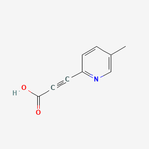 molecular formula C9H7NO2 B13633097 3-(5-Methylpyridin-2-yl)propiolic acid 