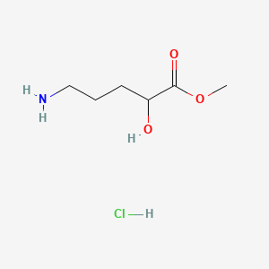 Methyl5-amino-2-hydroxypentanoatehydrochloride