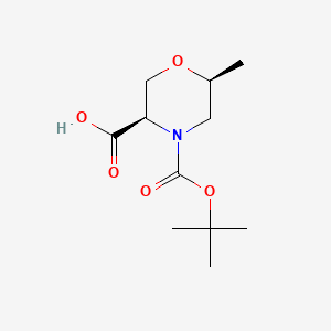 (3R,6S)-4-Tert-butoxycarbonyl-6-methyl-morpholine-3-carboxylic acid