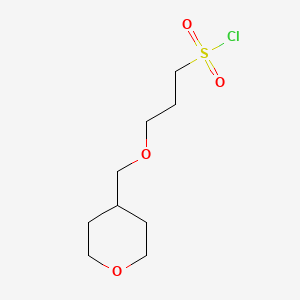 3-((Tetrahydro-2h-pyran-4-yl)methoxy)propane-1-sulfonyl chloride