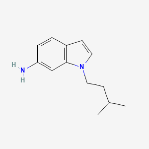 molecular formula C13H18N2 B13633113 1-Isopentyl-1h-indol-6-amine 