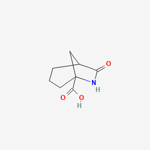 molecular formula C8H11NO3 B13633128 7-Oxo-6-azabicyclo[3.2.1]octane-5-carboxylic acid 