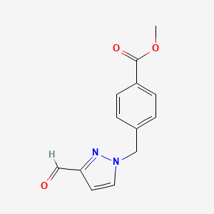 Methyl 4-((3-formyl-1H-pyrazol-1-yl)methyl)benzoate