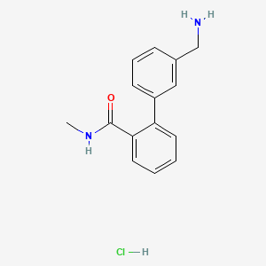 3'-(aminomethyl)-N-methyl-[1,1'-biphenyl]-2-carboxamide hydrochloride