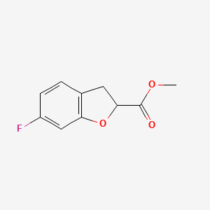 molecular formula C10H9FO3 B13633154 Methyl 6-fluoro-2,3-dihydrobenzofuran-2-carboxylate 