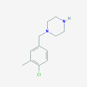 molecular formula C12H17ClN2 B13633173 1-(4-Bromo-3-methylbenzyl)piperazine 