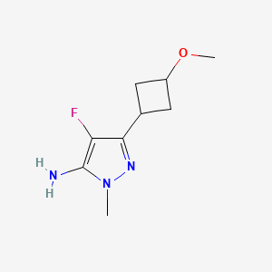 4-fluoro-3-(3-methoxycyclobutyl)-1-methyl-1H-pyrazol-5-amine