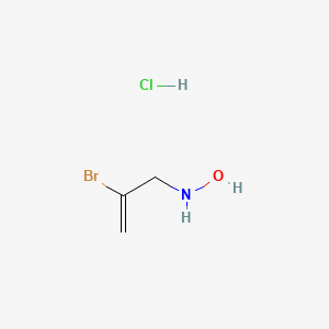 molecular formula C3H7BrClNO B13633202 N-(2-bromoprop-2-en-1-yl)hydroxylamine hydrochloride 