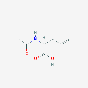 molecular formula C8H13NO3 B13633206 2-Acetamido-3-methylpent-4-enoic acid 