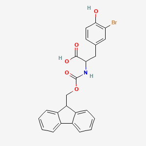 2-((((9H-Fluoren-9-yl)methoxy)carbonyl)amino)-3-(3-bromo-4-hydroxyphenyl)propanoic acid