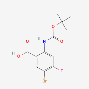 5-Bromo-2-((tert-butoxycarbonyl)amino)-4-fluorobenzoic acid