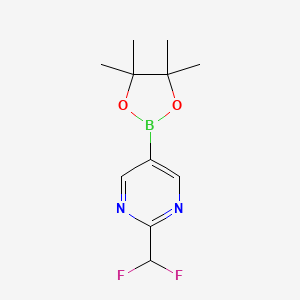 2-(Difluoromethyl)-5-(4,4,5,5-tetramethyl-1,3,2-dioxaborolan-2-yl)pyrimidine