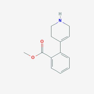 molecular formula C13H15NO2 B13633293 Methyl 2-(1,2,3,6-tetrahydropyridin-4-yl)benzoate 