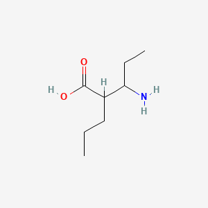 molecular formula C8H17NO2 B13633296 3-Amino-2-propylpentanoic acid 