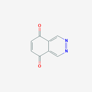 molecular formula C8H4N2O2 B136333 Phthalazine-5,8-dione CAS No. 147088-71-9