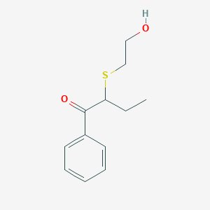 2-((2-Hydroxyethyl)thio)-1-phenylbutan-1-one