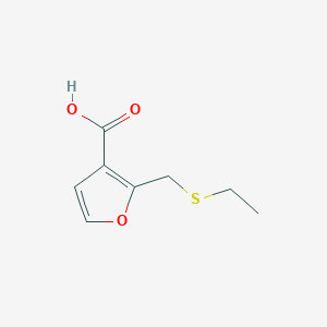 2-((Ethylthio)methyl)furan-3-carboxylic acid