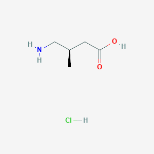 (3R)-4-amino-3-methylbutanoic acid hydrochloride