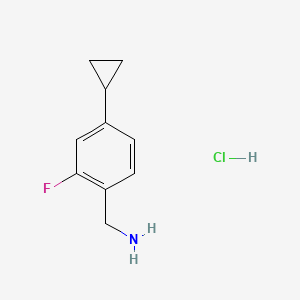 1-(4-Cyclopropyl-2-fluorophenyl)methanaminehydrochloride